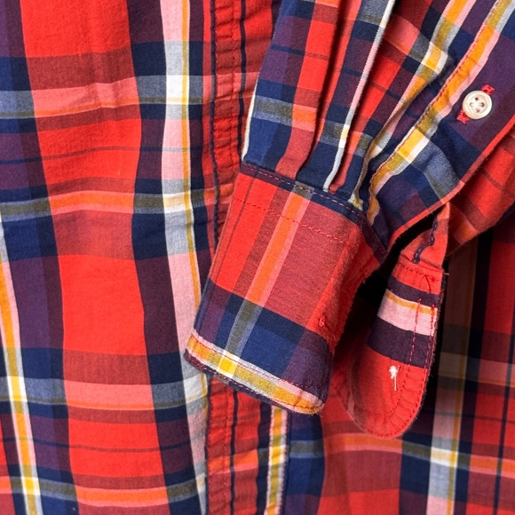 Men's Chaps Classic Long Sleeve Plaid Button Down, XL - Picture 3 of 10